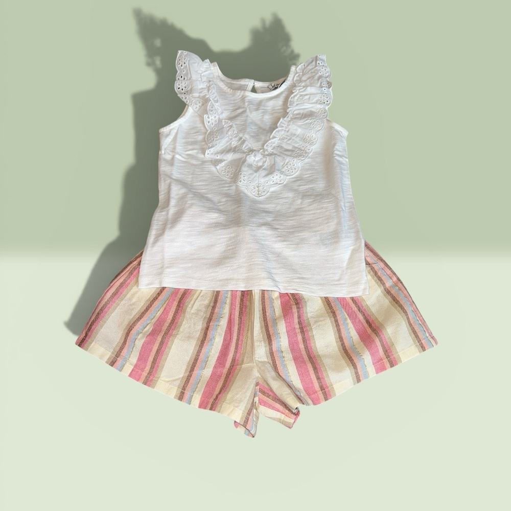NEW Janie and Jack Outfit 7/8 Shorts Top